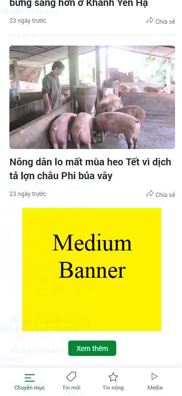 demo quảng cáo trang chủ - Dân Việt