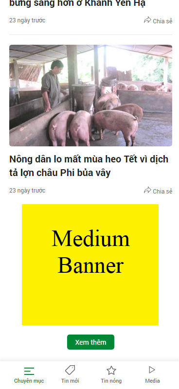 demo quảng cáo trang chủ - Dân Việt